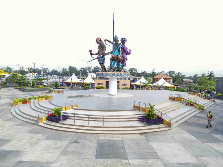 The view of  Omololu Olunloyo Park, Ibadan
